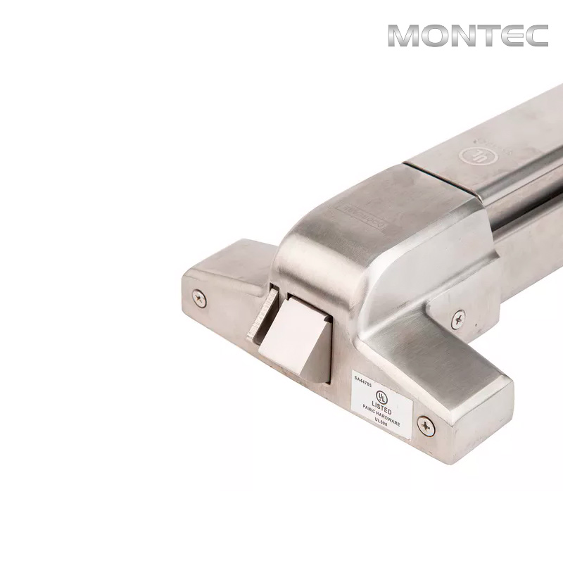 Barra Anti-Pânico Horizontal Inox + Maçaneta com Chave Inox 3 Barra Anti-Pânico Horizontal Inox