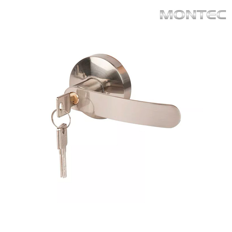 Barra Anti-Pânico Horizontal Inox + Maçaneta com Chave Inox 5 Maçaneta com Chave em Inox