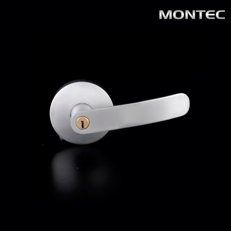 Barra Anti-Pânico Horizontal Inox + Maçaneta com Chave Inox 8 Maçaneta com Chave em Inox