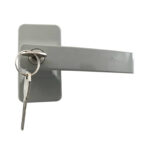 Maçaneta sem Chave Barra Anti Pânico Push Cinza